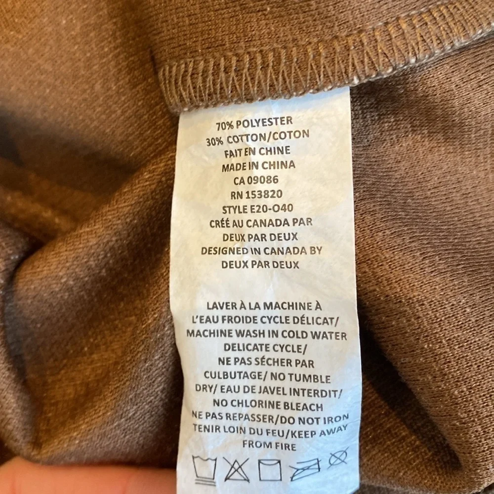 Deux par deux brown herringbone shift dress
